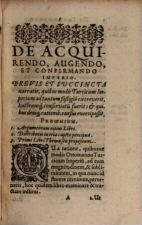 De Incremento, Conservatione Et Occasu Imperiorum Libri Tres : In Quibus De Imperii Turcici Amplitudine ... multae illustres quaestiones politicae & Polemicae pertractantur & excutiuntur