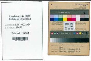 Entnazifizierung Rudolf Schmidt, geb. 03.01.1910 (Musiker)