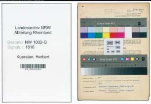 Entnazifizierung Herbert Kuersten, geb. 12.08.1905 (Verleiher)