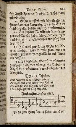 Der 141. Psalm. - Der 150. Psalm.