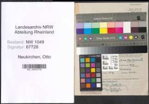 Entnazifizierung Otto Neukirchen , geb. 15.08.1912 (Arzt)