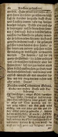 Beicht- und Communion Gebete.