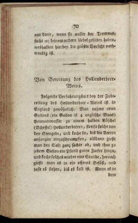 Von Bereitung des Hollunderbeer-Weins.