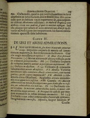 Caput IV. De Usu Et Abusu Admirationis.