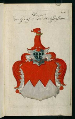 171r-174v, 174. Wappen der Grafen von Heysenstam
