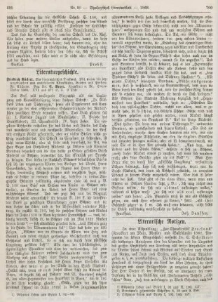 700-703 Literarische Notizen