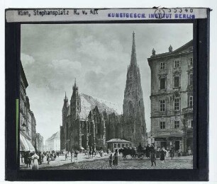 Wien, Stephansdom,Alt, Der Stephansdom in Wien (von SW) (Wien Belvedere 2081)