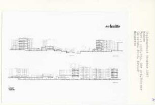 Wohnen an der Spree, Berlin-Charlottenburg (Diplomarbeit bei Willy Kreuer): Schnitte