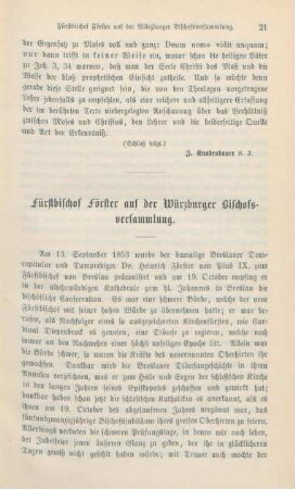 21-31 Fürstbischof Förster auf der Würzburger Bischofsversammlung