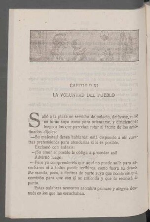 Capítulo XI - La voluntad del pueblo