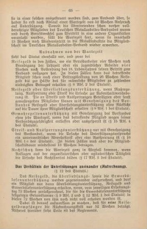 Das Verhältnis der Unterstützungen zueinander (Aufrechnung).