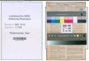Entnazifizierung Karl Rademacher , geb. 21.09.1906 (Buchhalter)