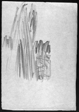 Skizze zu "Der Golem, wie er in die Welt kam" (1920)