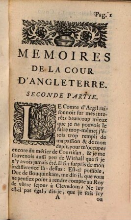 Memoires De La Cour D'Angleterre, 2