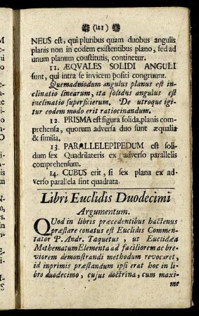 Libri Euclidis Duodecimi.