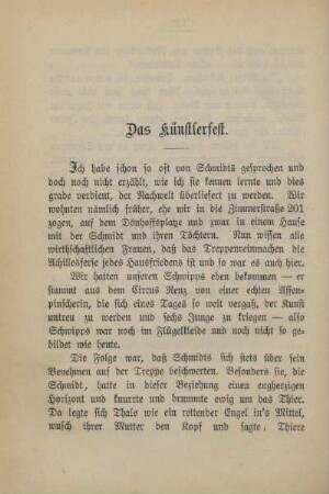 Das Künstlerfest