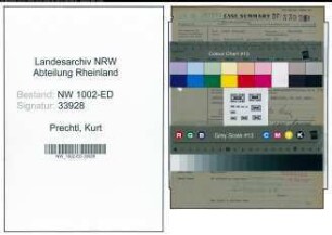 Entnazifizierung Kurt Prechtl, geb. 09.03.1906 (Studienrat)