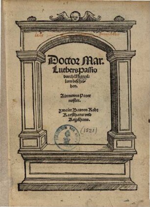 Doctor Mar. Luthers Passio