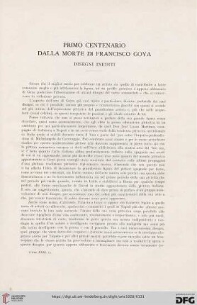 31: Primo centenario dalla morte di Francisco Goya