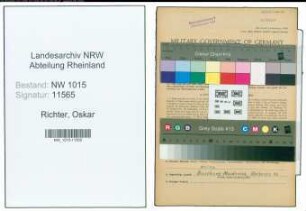 Entnazifizierung Oskar Richter , geb. 07.08.1900 (Reichsbahnsekretaer)