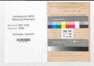 Entnazifizierung Heinrich Schlueter , geb. 22.05.1914 (Lehrer)
