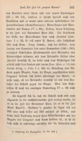 302-315 Die Zeit des "Wahren Wortes" von Celsus