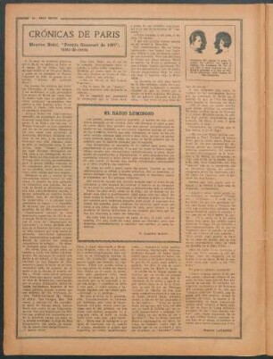 Crónicas de París : Maurice Bedel, "Premio Goncourt de 1927", visto de cerca