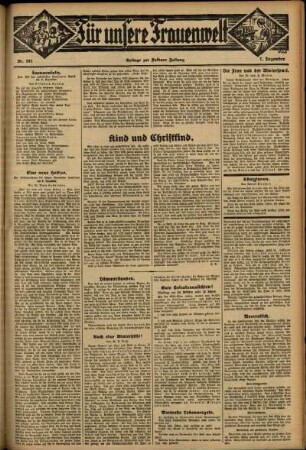 Zweite Ausgabe vom Donnerstag, den 07. Dezember 1933.