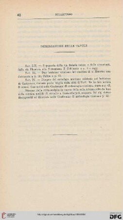 Dichiarazione delle tavole