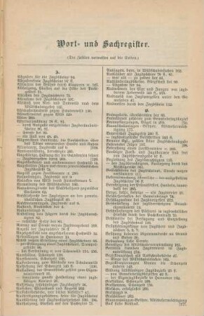 Wort- und Sachregister.