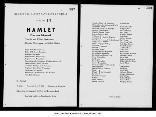 Hamlet Prinz von Dänemark