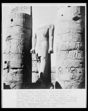 Hof Ramses II. — Statue