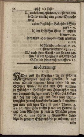 Erörterung!