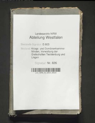 Schutz- und Markengelder der Heuerleute in der Grafschaft Lingen