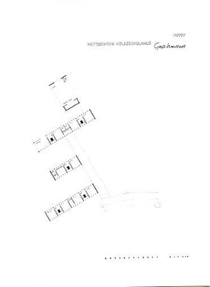 Grund, Peter; Groß - Umstadt; Volksschule und Turnhalle - Grundriss OG