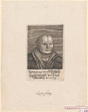Bonifacius Nöttele (= Nöttelein), Landschreiber der Stadt Nürnberg