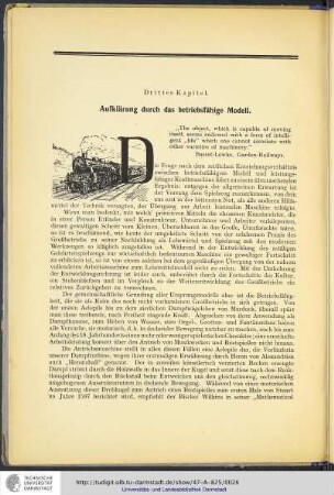 Aufklärung durch das betriebsfähige Modell