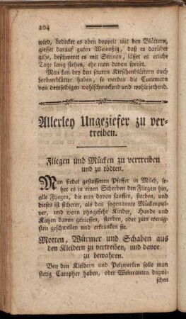 Allerley Ungeziefer zu vertreiben.