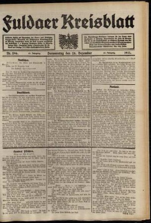 Ausgabe vom Donnerstag, den 28. Dezember 1911.