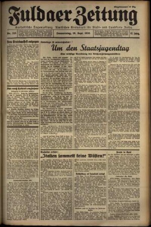 Ausgabe vom Donnerstag, den 19. September 1935.