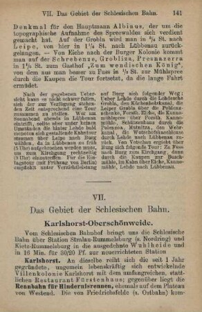 VII. Das Gebiet der Schlesischen Bahn