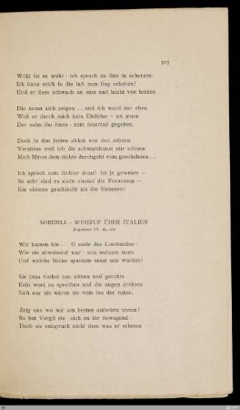 Sordell, Wehruf über Italien : Fegefeuer VI. 61-102
