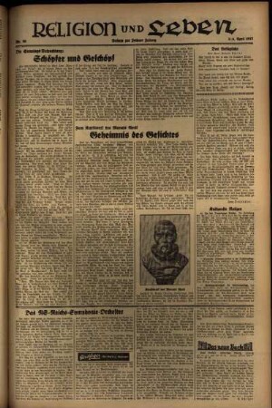 Zweite Ausgabe vom Samstag, den 03. April 1937.