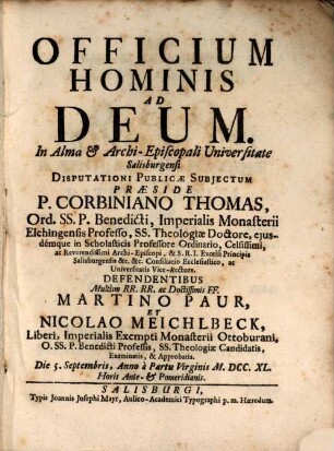 Officium Hominis Ad Deum