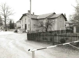 Augustusburg-Erdmannsdorf, Rathausstraße 8. Turnhalle (um 1900). Straßenansicht