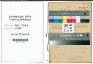 Entnazifizierung Elisabeth Kunze , geb. 28.06.1915 (Telefonistin)