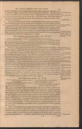 De Legitima parentum tutela. Tit. XVIII.