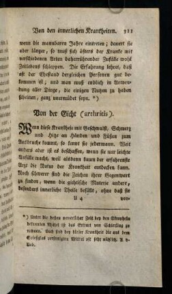311-331, Von der Gicht (arthritis)