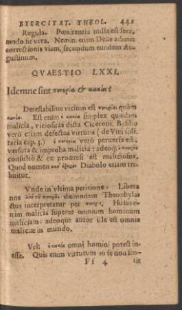 Quaestio LXXI. - Quaestio LXXX.