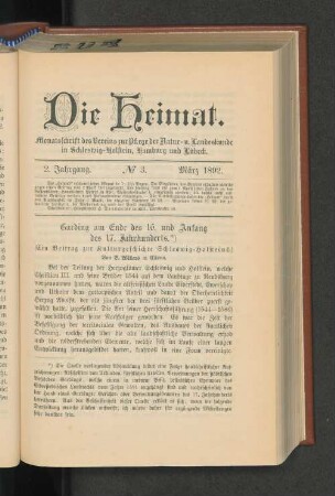 Garding am Ende des 16. und Anfang des 17. Jahrhunderts. *)